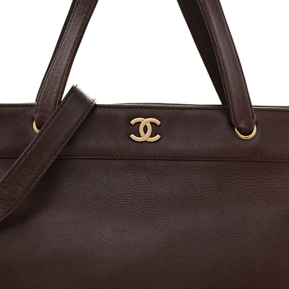 Chanel Calfskin Shopper Tote Brown 8 of 16