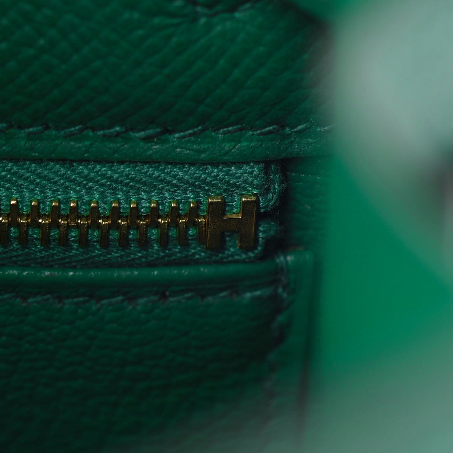 Hermes Epsom Kelly Sellier 28 Vert Vertigo 28 of 38