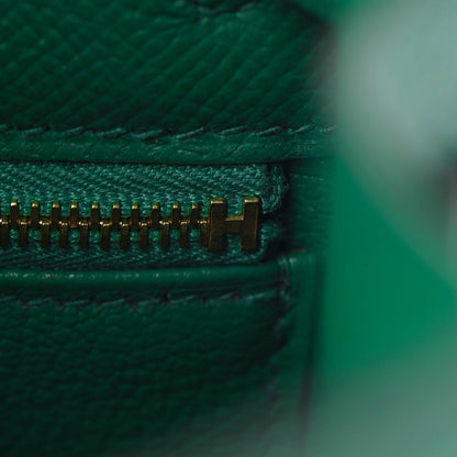 Hermes Epsom Kelly Sellier 28 Vert Vertigo 28 of 38