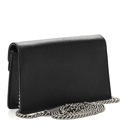 Gucci Calfskin Super Mini Dionysus Shoulder Bag Black 3 of 9
