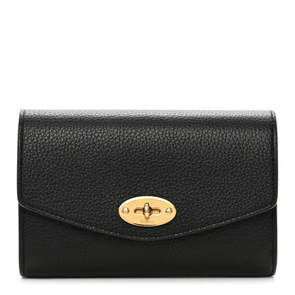 Mulberry Small Classic Grain Medium Darley Wallet Black 1 of 6