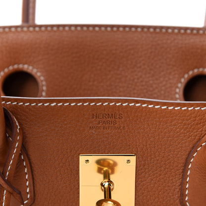 Hermes Natural Barenia Faubourg Birkin 30 Fauve 14 of 17