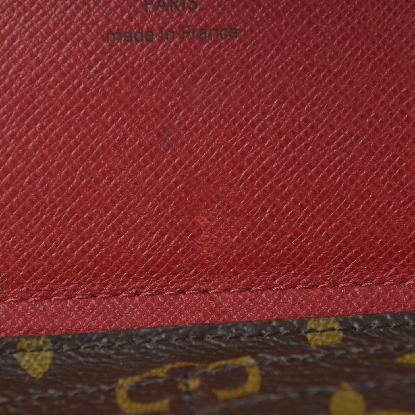Monogram Josephine Wallet Red