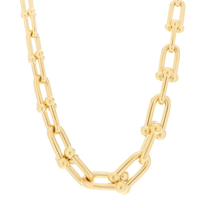 Tiffany 18K Yellow Gold Hardwear Graduated Link Necklace 1 of 6