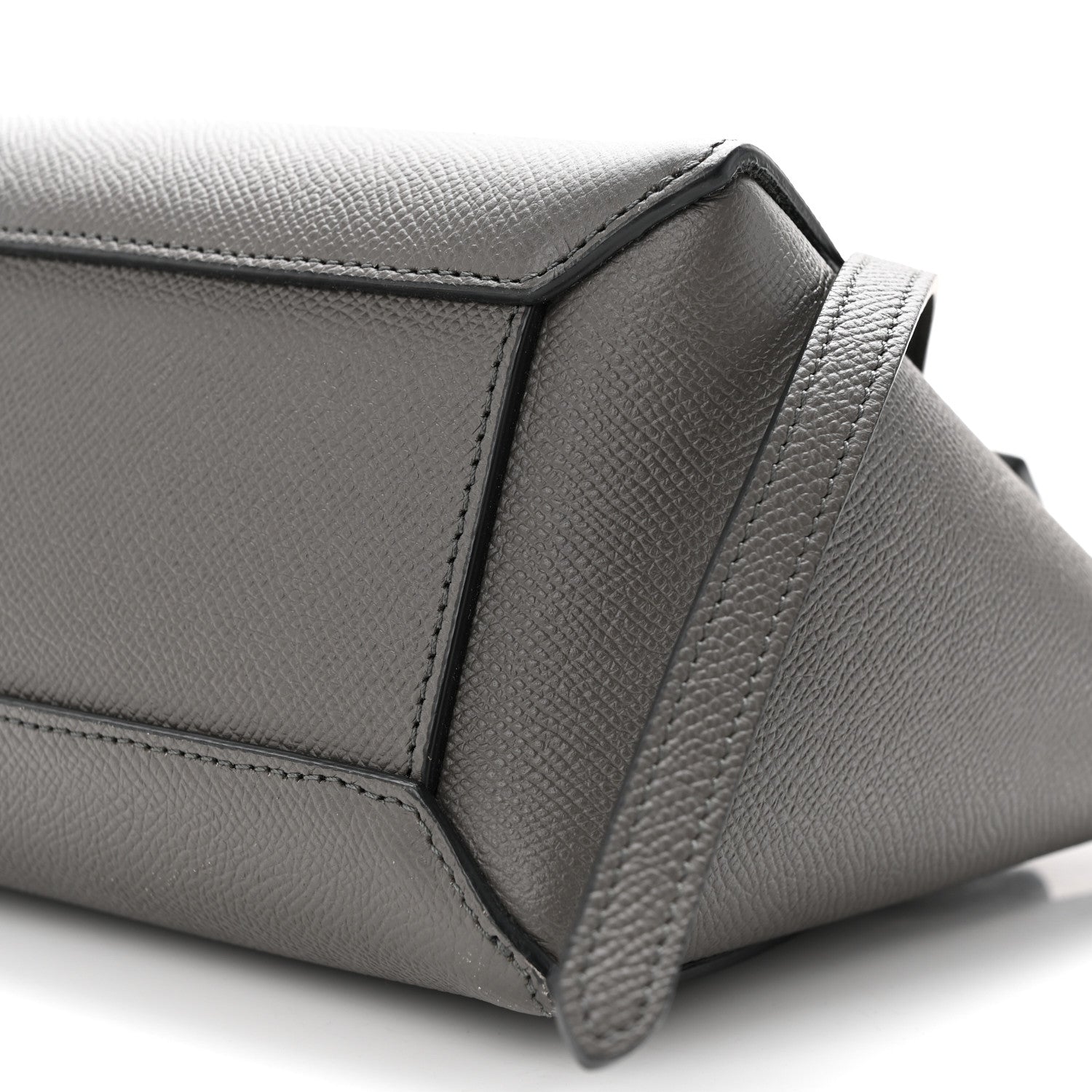 Celine Grained Calfskin Nano Belt Bag Grey 10 of 10