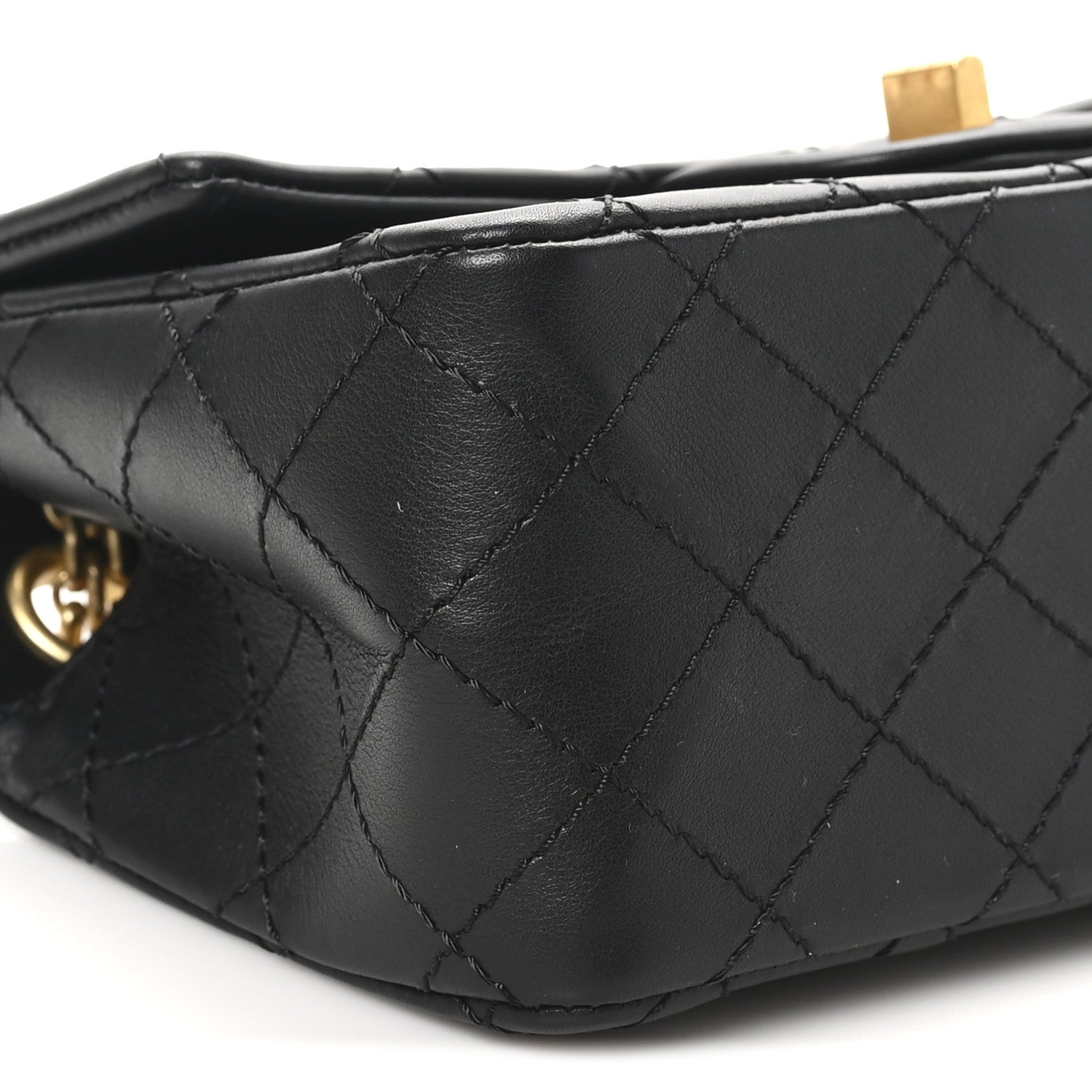 Chanel Calfskin Quilted 2.55 Reissue Mini Flap Black 9 of 10