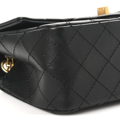 Chanel Calfskin Quilted 2.55 Reissue Mini Flap Black 9 of 10