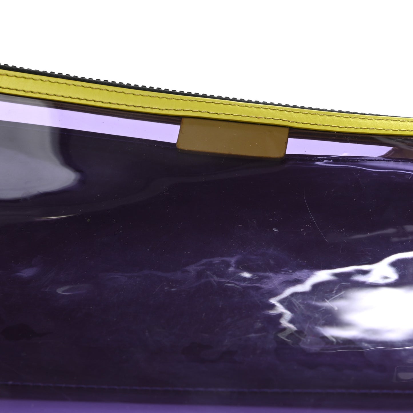 Vinyl Rubber Calfskin 90s Logo Pouch Multicolor