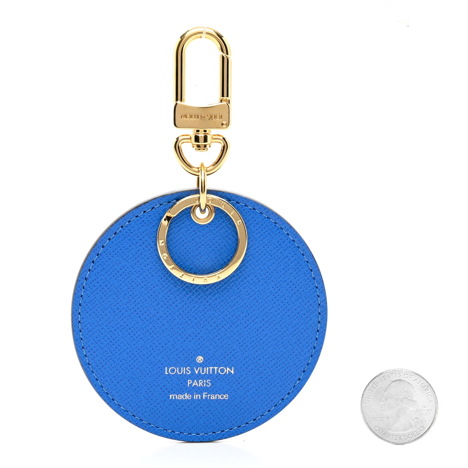 Louis Vuitton Monogram 2019 Christmas Animation Venice Bag Charm Key Ring Blue 2 of 5