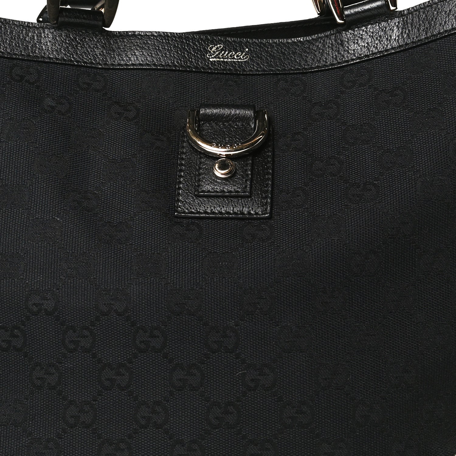Gucci Monogram Small Abbey Tote Black 6 of 9