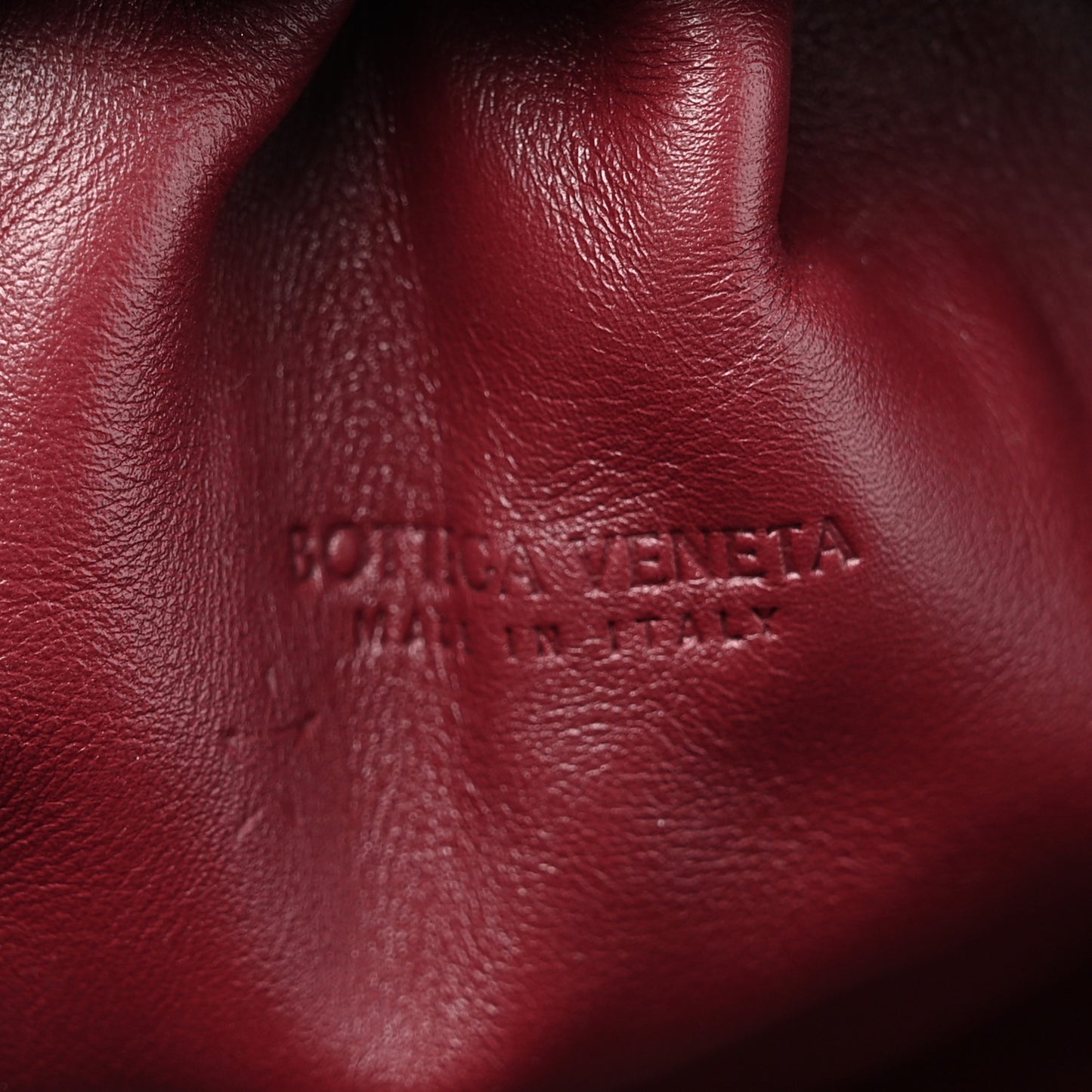 Butter Calfskin The Mini Pouch Bordeaux