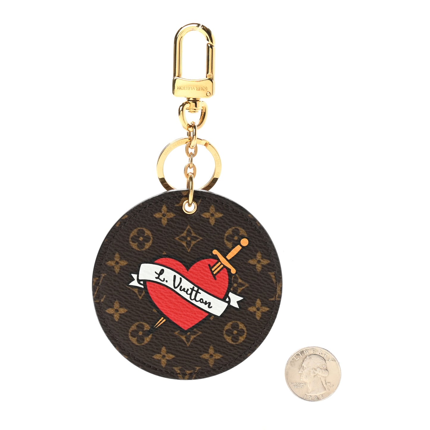 Monogram Stories Bag Charm Key Holder