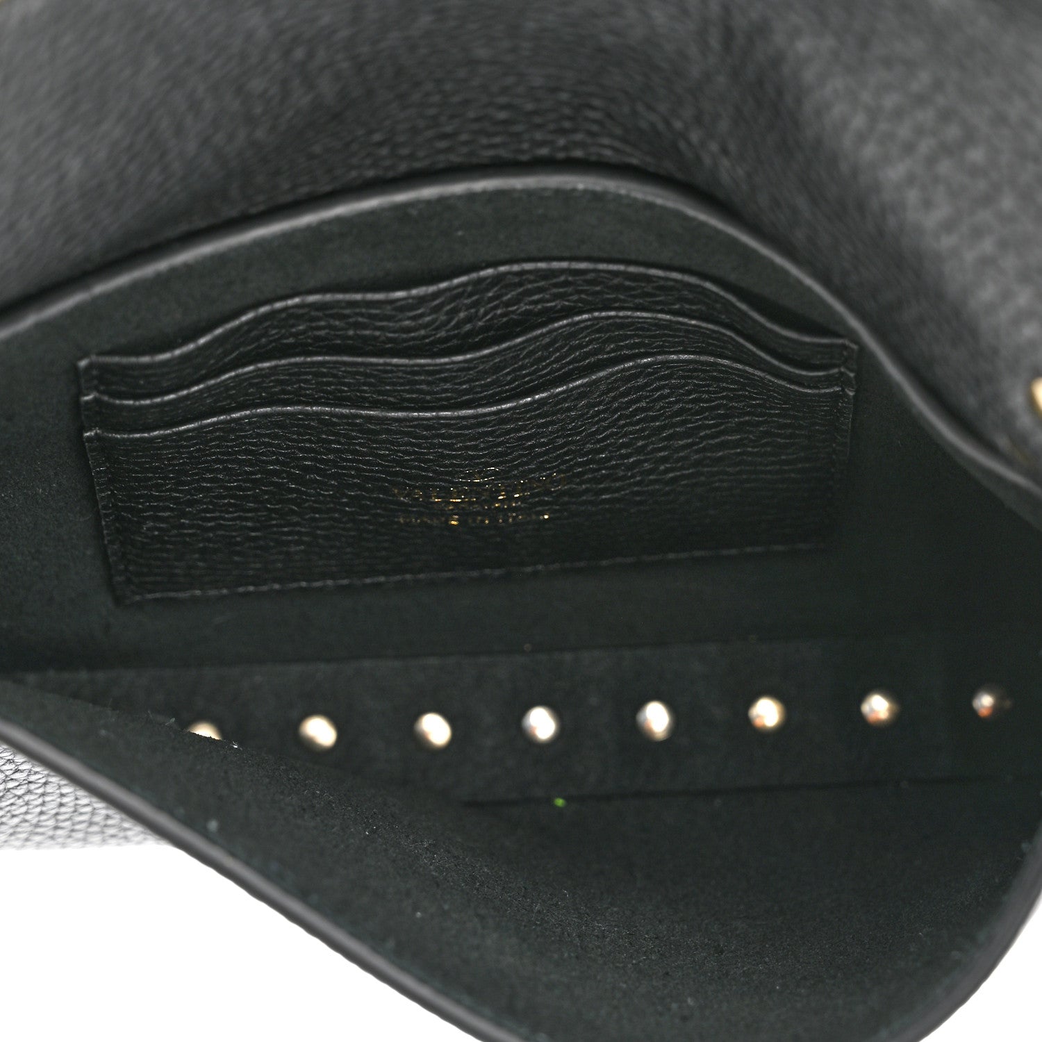 Valentino Garavani Grainy Calfskin Rockstud Crossbody Pouch Black 5 of 10