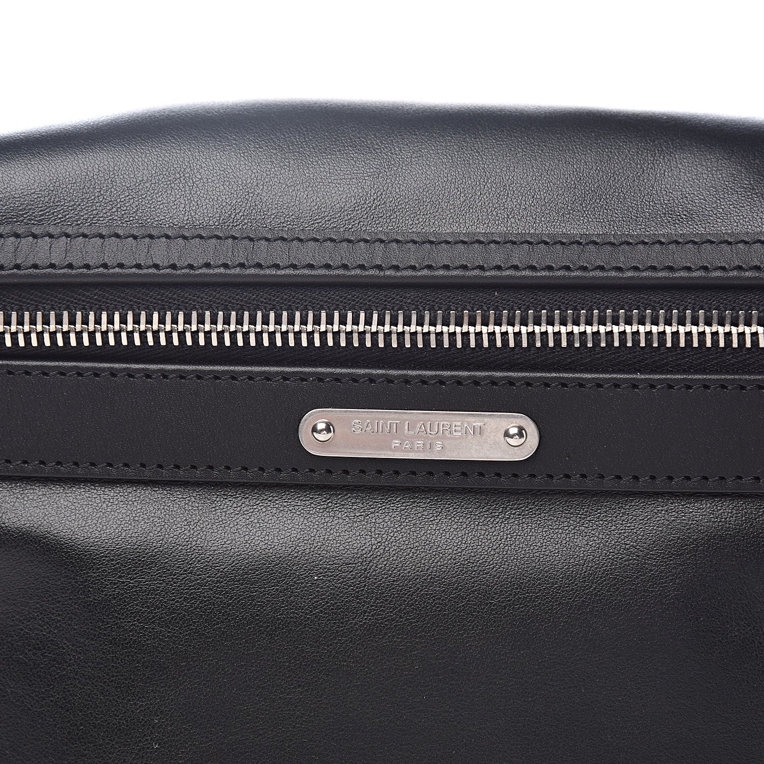 Saint Laurent Calfskin City Belt Bag Black 9 of 9