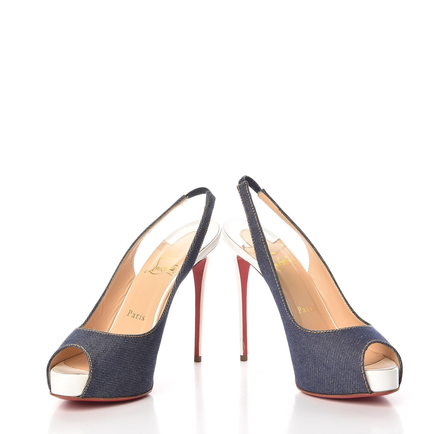 Denim Private Number 120 Pumps 36.5 Blue White