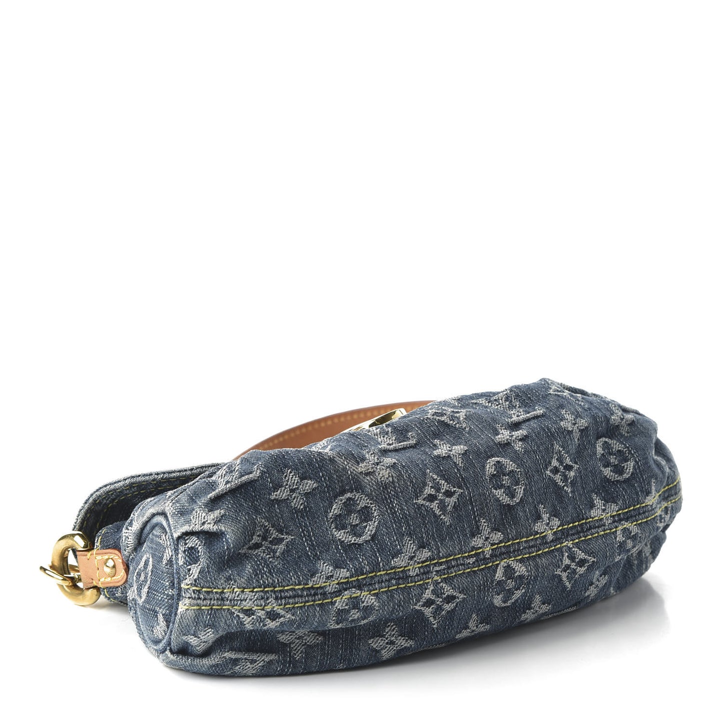 Monogram Denim Mini Pleaty Blue