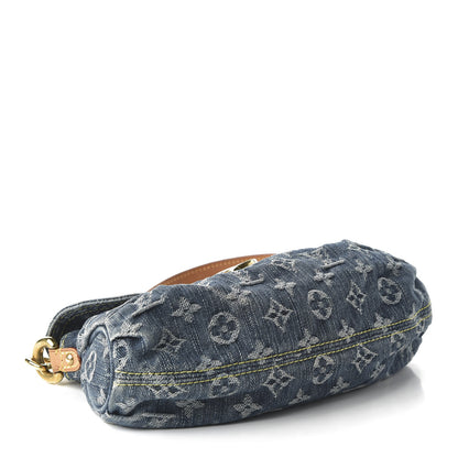 Louis Vuitton Monogram Denim Mini Pleaty Blue 4 of 9