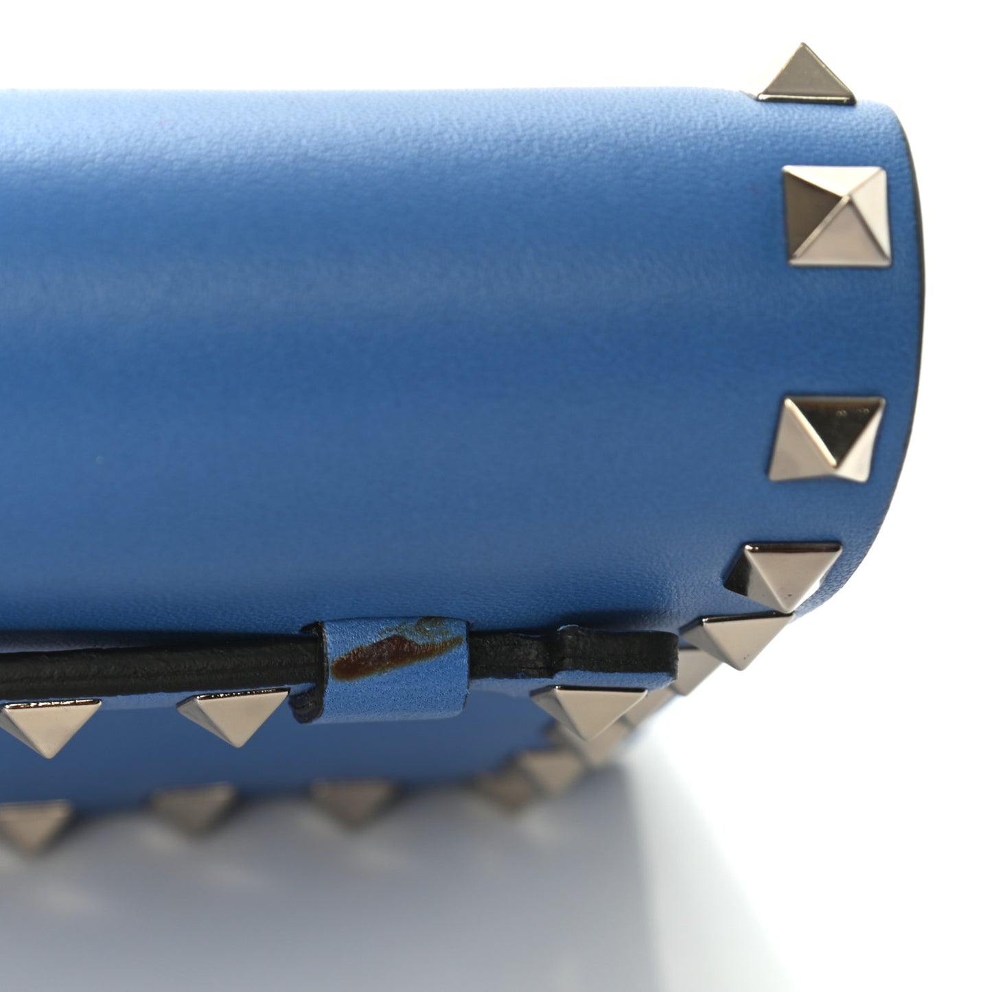 Nappa Small Rockstud Wristlet Clutch Light Sapphire