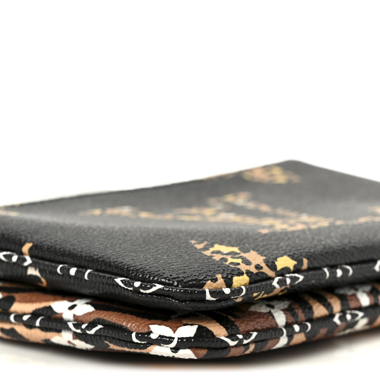 Monogram Giant Jungle Pochette Double Zip Black