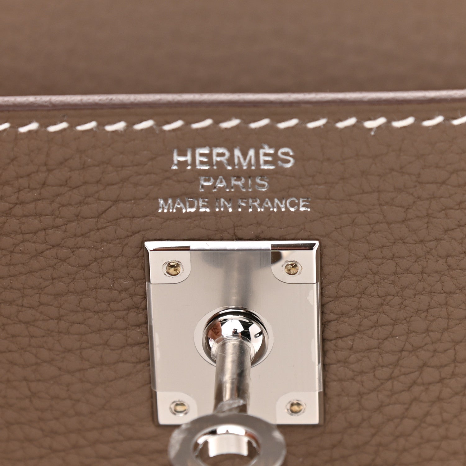 Hermes Togo Kelly Retourne 25 Etoupe 6 of 10