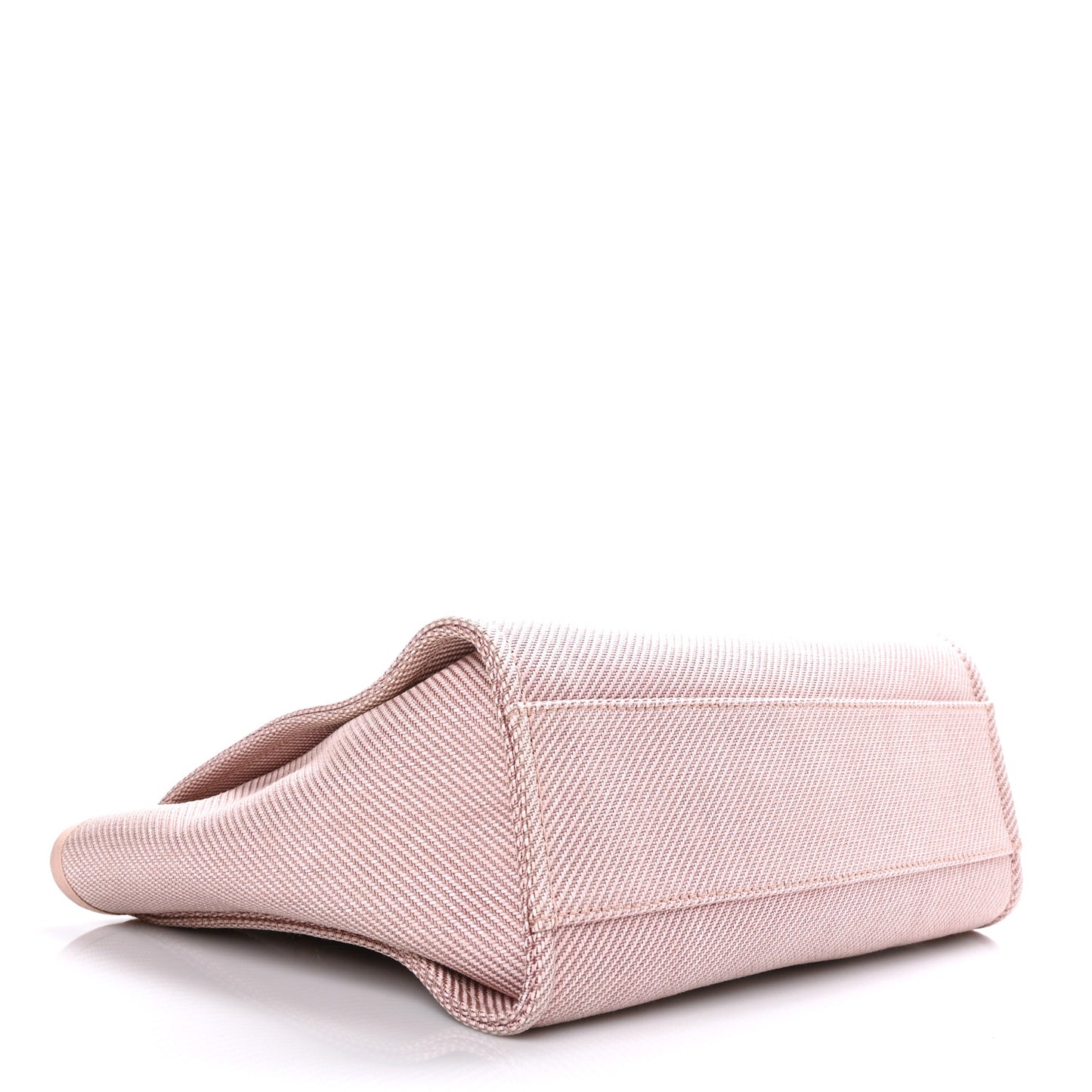 Mixed Fibers Calfskin Small Deauville Tote Rose Pink