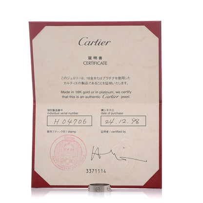 Cartier 18K White Gold 6mm LOVE Ring 58 8.25 5 of 5