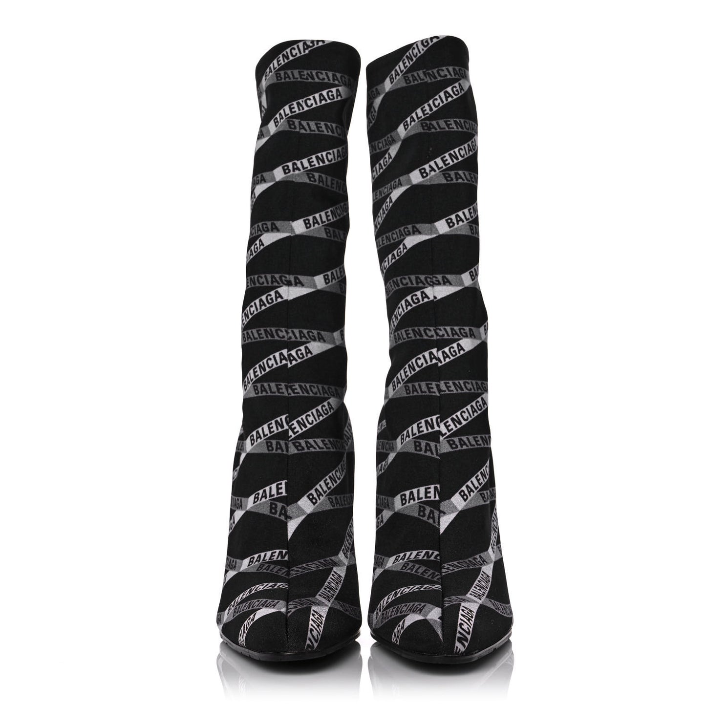 Spandex Losange Monogram 110mm Booties 37.5 Gris Black