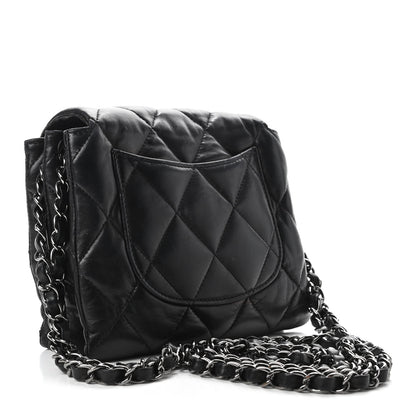 Chanel Lambskin Quilted Mini Chanel 3 Flap Black 3 of 9