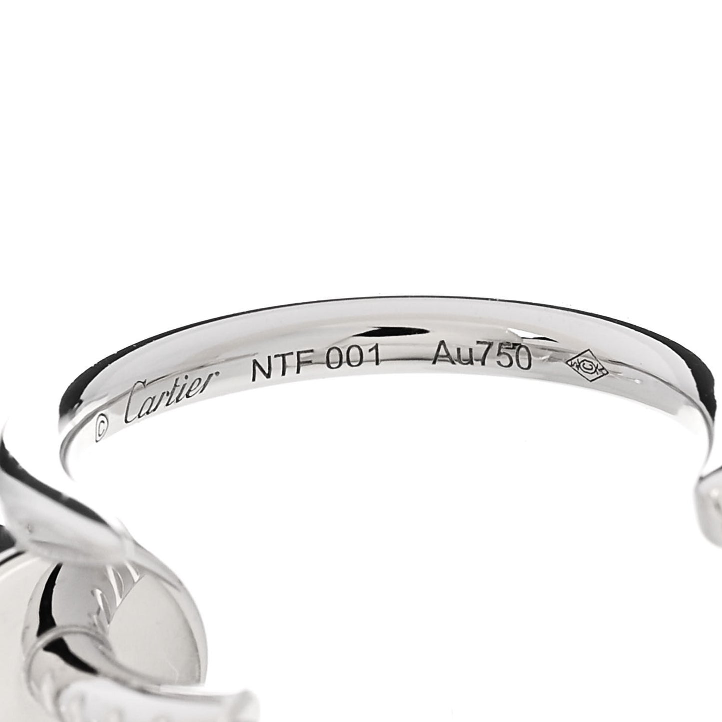 18K White Gold Juste Un Clou Hoop Earrings
