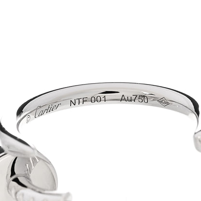 Cartier 18K White Gold Juste Un Clou Hoop Earrings 4 of 5