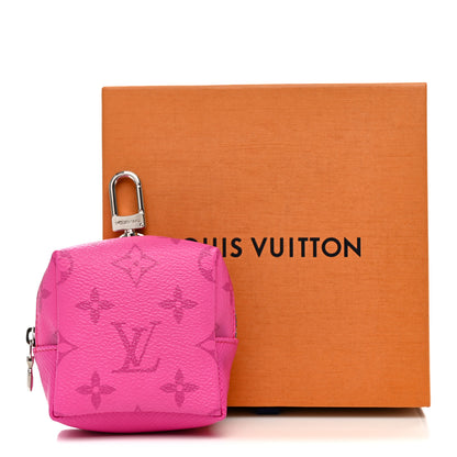 Louis Vuitton Taigarama Box Pouch Bag Charm Key Ring Fuchsia 8 of 9