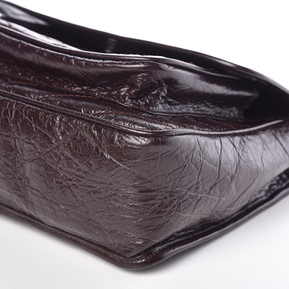 Saint Laurent Crinkled Calfskin Matelasse Monogram Medium Niki Chain Satchel Tulip 6 of 10