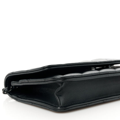 Chanel Lambskin Quilted Wallet On Chain WOC So Black 10 of 11