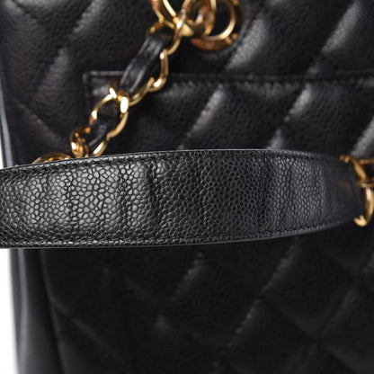 Chanel Caviar Quilted Grand Shopping Tote GST Black 10 of 22