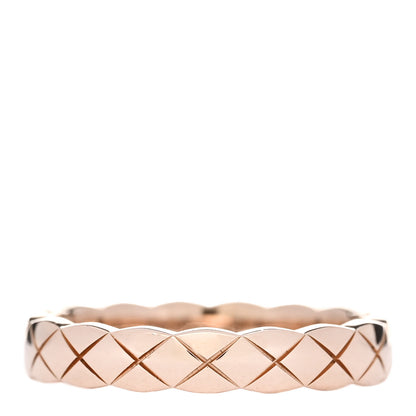 Chanel 18K Beige Gold Mini Coco Crush Ring 49 4.75 1 of 5