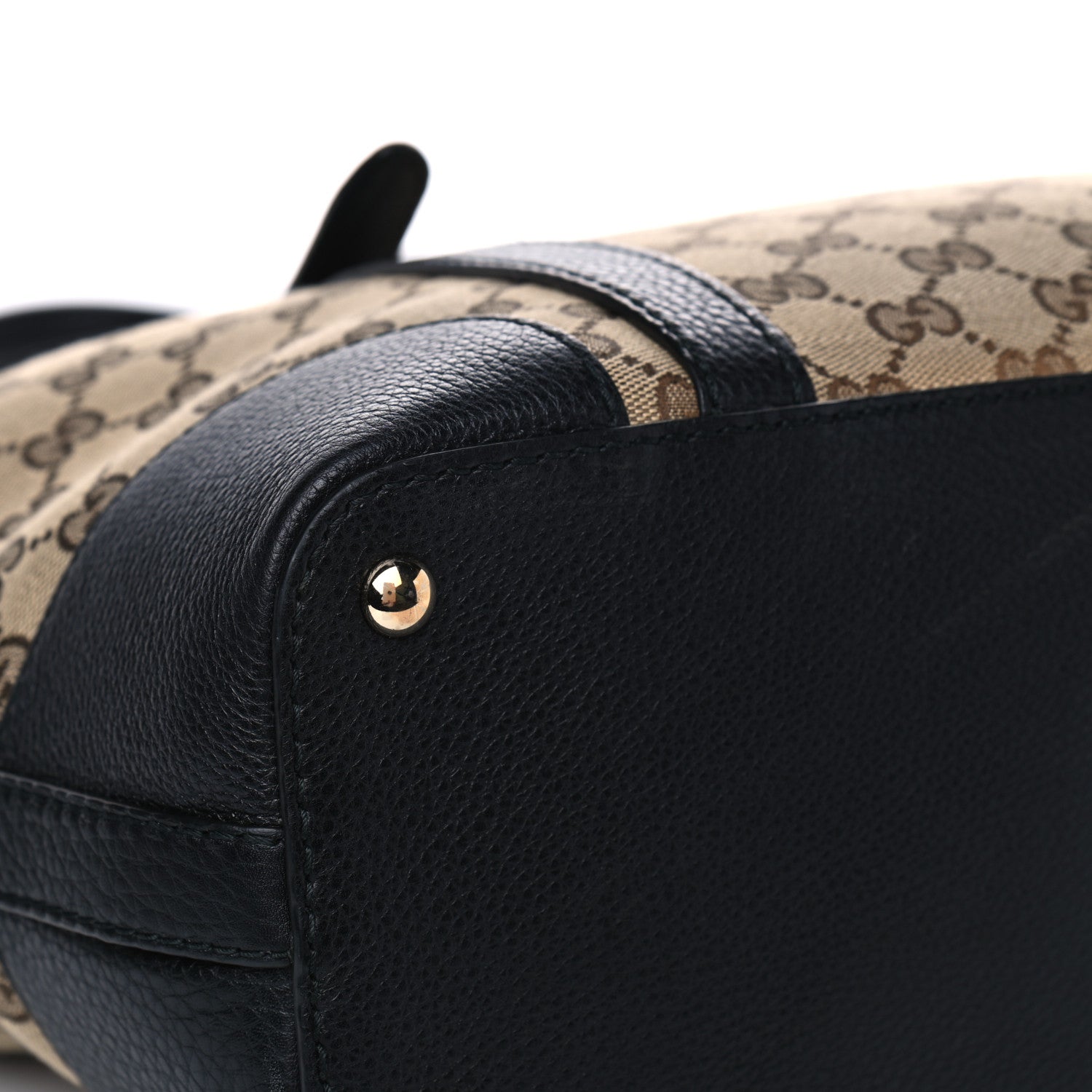 Gucci Monogram Cellarius Calfskin Tote Beige Ebony Black 7 of 11