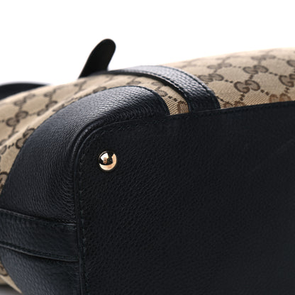 Gucci Monogram Cellarius Calfskin Tote Beige Ebony Black 7 of 11