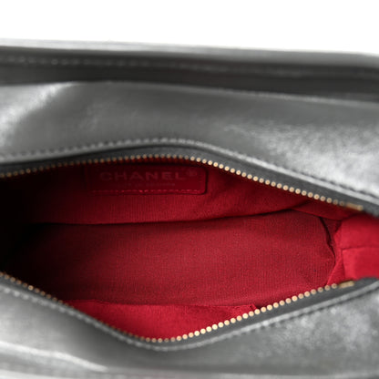 Chanel Tweed Calfskin Quilted Small Gabrielle Hobo Grey 5 of 10