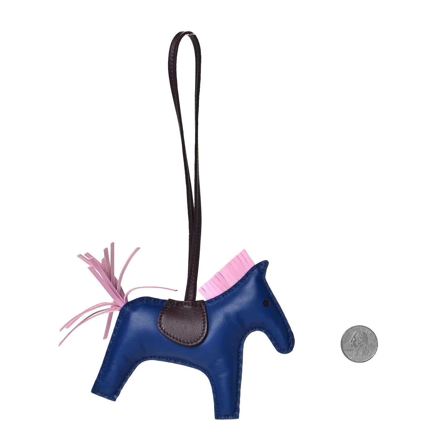 Milo Lambskin Grigri Rodeo Horse Bag Charm MM Rouge Sellier Mauve Sylvestre Bleu Saphir