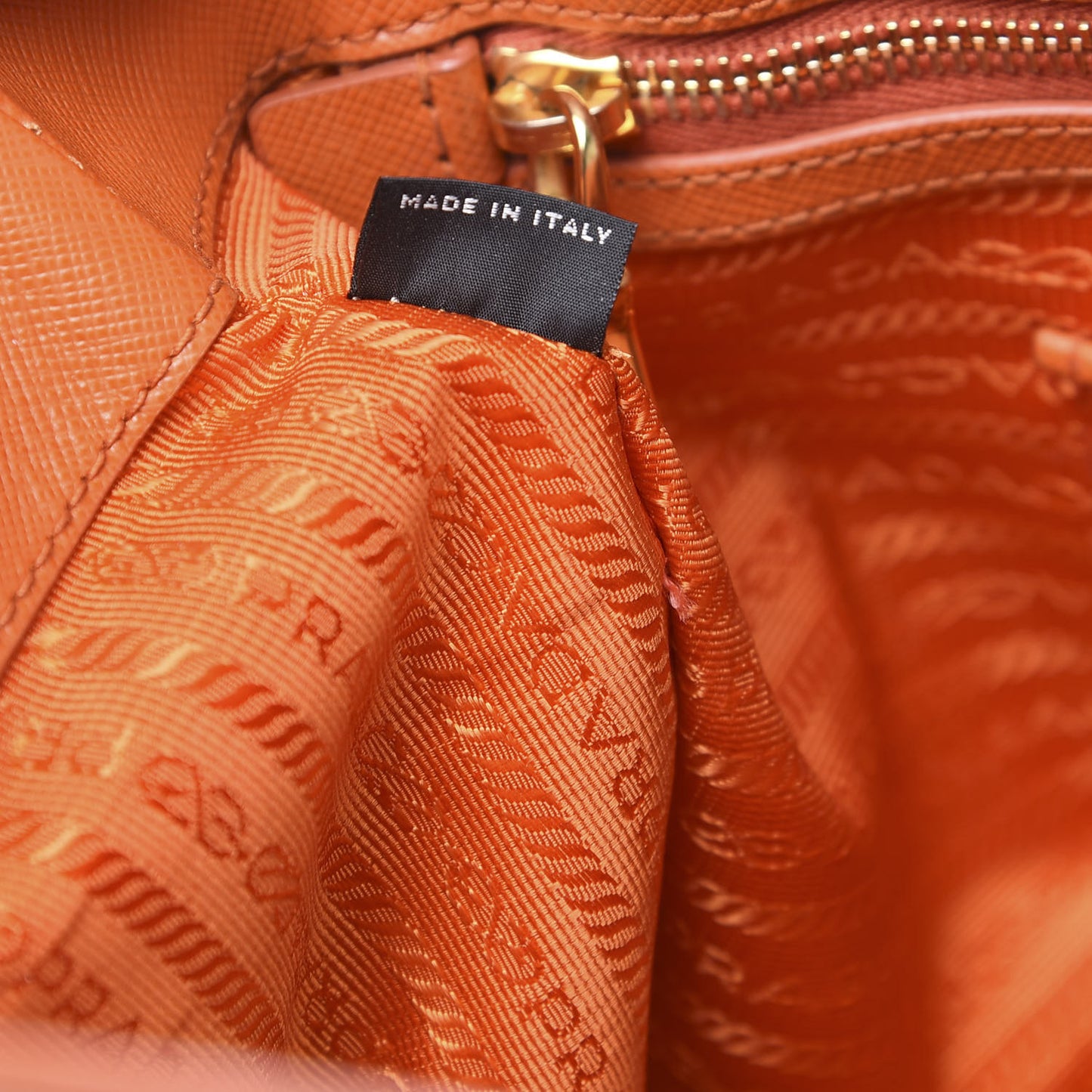 Saffiano Lux Large Tote Papaya