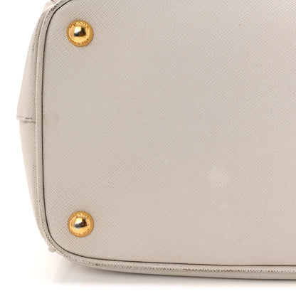 Prada Saffiano Lux Large Galleria Double Zip Tote Talco 12 of 18