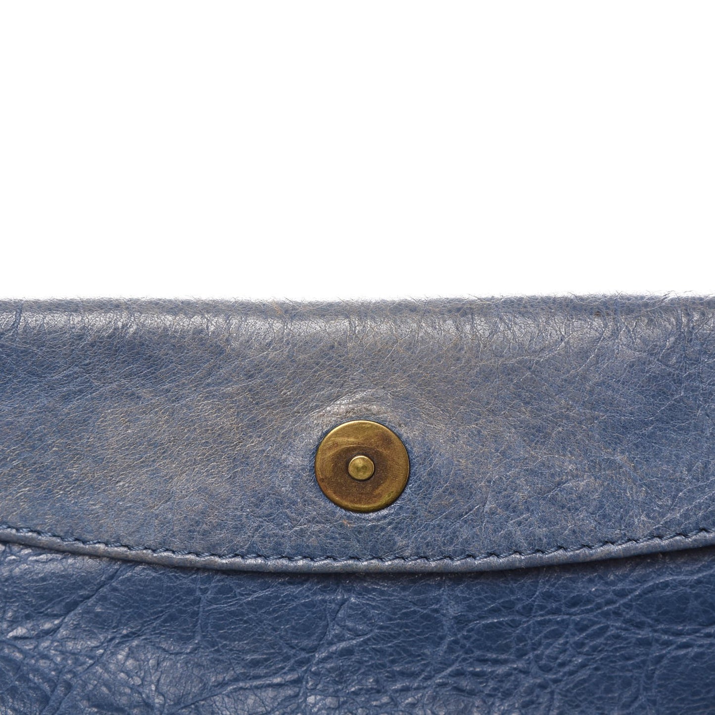 Agneau Classic Hardware Envelope Clutch Atlantique