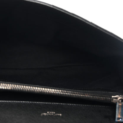 Saint Laurent Sheepskin Matelasse Chevron Monogram Large College Satchel Black 8 of 21