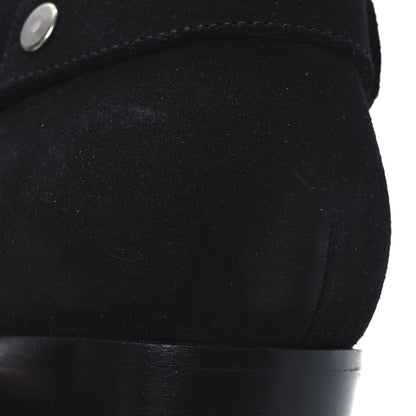 Saint Laurent Suede Mens Wyatt Harness Boots 41 Black 11 of 13