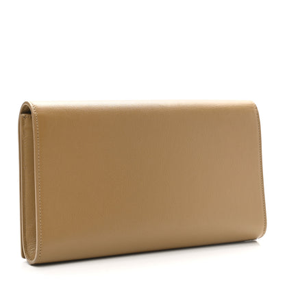 Saint Laurent Calfskin Monogram Large Belle De Jour Clutch Beige 3 of 6