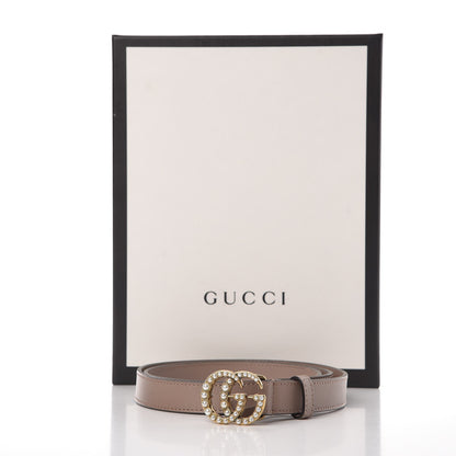 Gucci Calfskin Pearl Double G 20mm Belt 85 34 Porcelain Rose 9 of 9