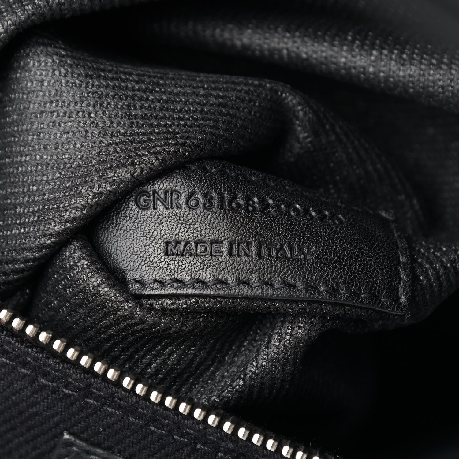 Saint Laurent Linen Calfskin Rive Gauche North South Tote Black 10 of 12