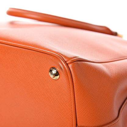Prada Saffiano Large Galleria Double Zip Tote Papaya 10 of 11