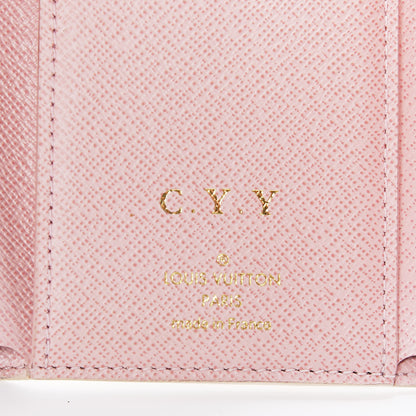 Louis Vuitton Damier Azur Victorine Wallet Rose Ballerine 6 of 8