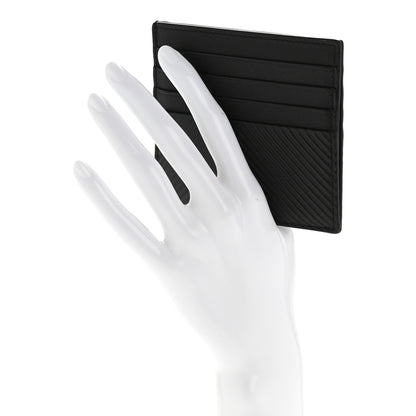 Loewe Textured Calfskin Plain Cardholder Black 2 of 9